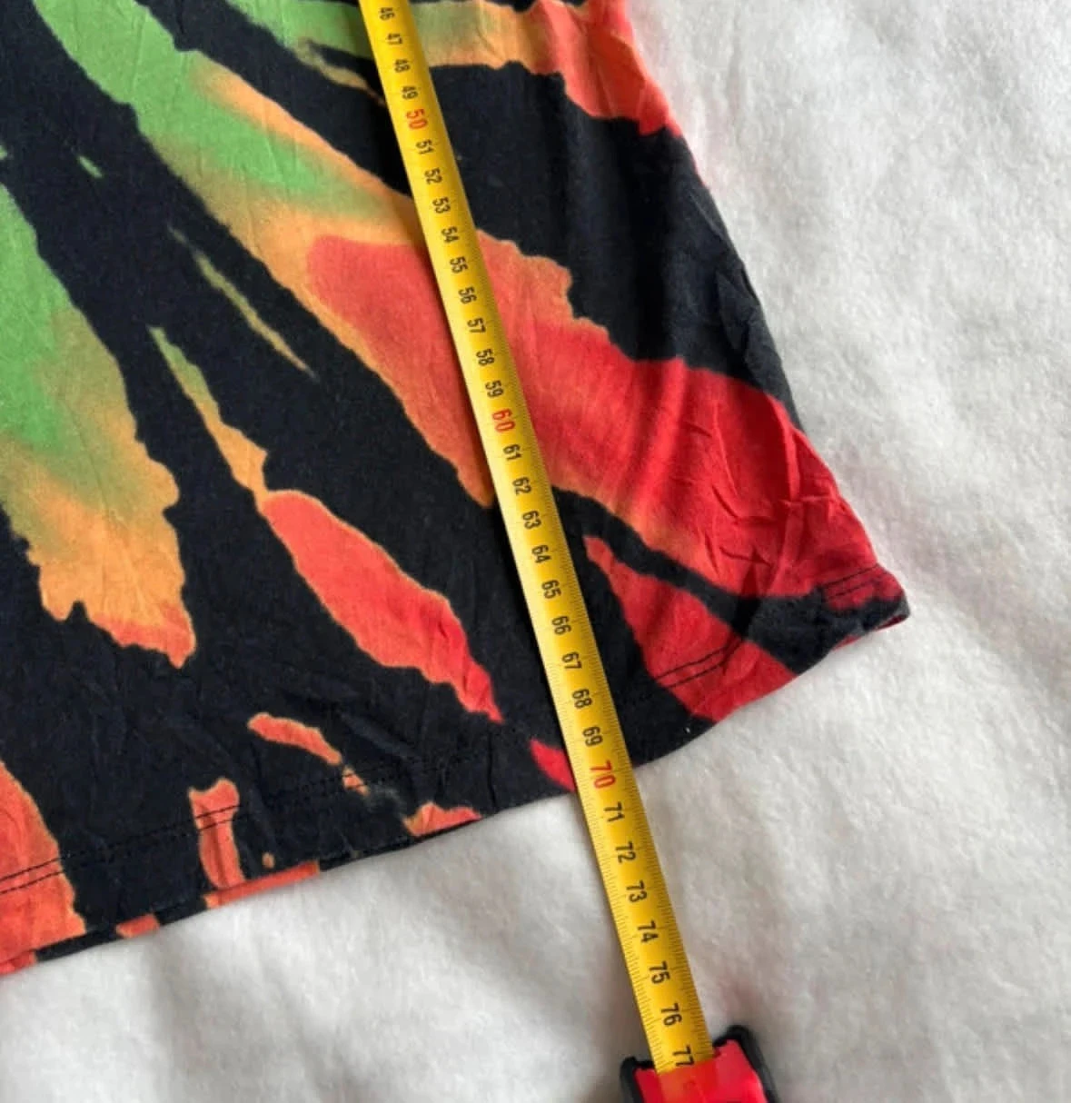 Camiseta tie-dye esqueletos multicolor skate streetwear vintage unisex XS – photo 5